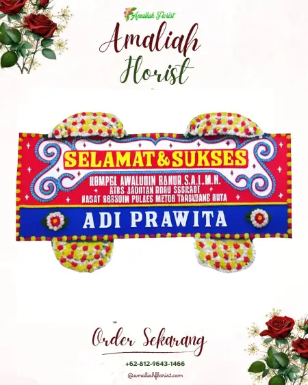 Papan Bunga Ucapan Selamat Sawoo